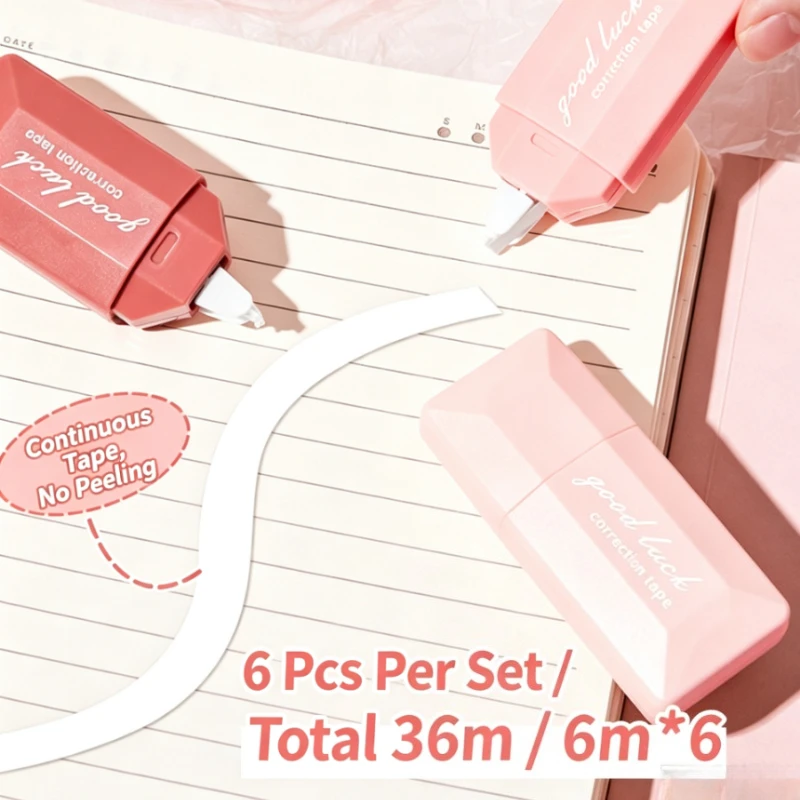 Gradient Correction Tape INS Style High Aesthetic Student Correction Roller, Smooth Large Capacity Affordable Eraser Tape