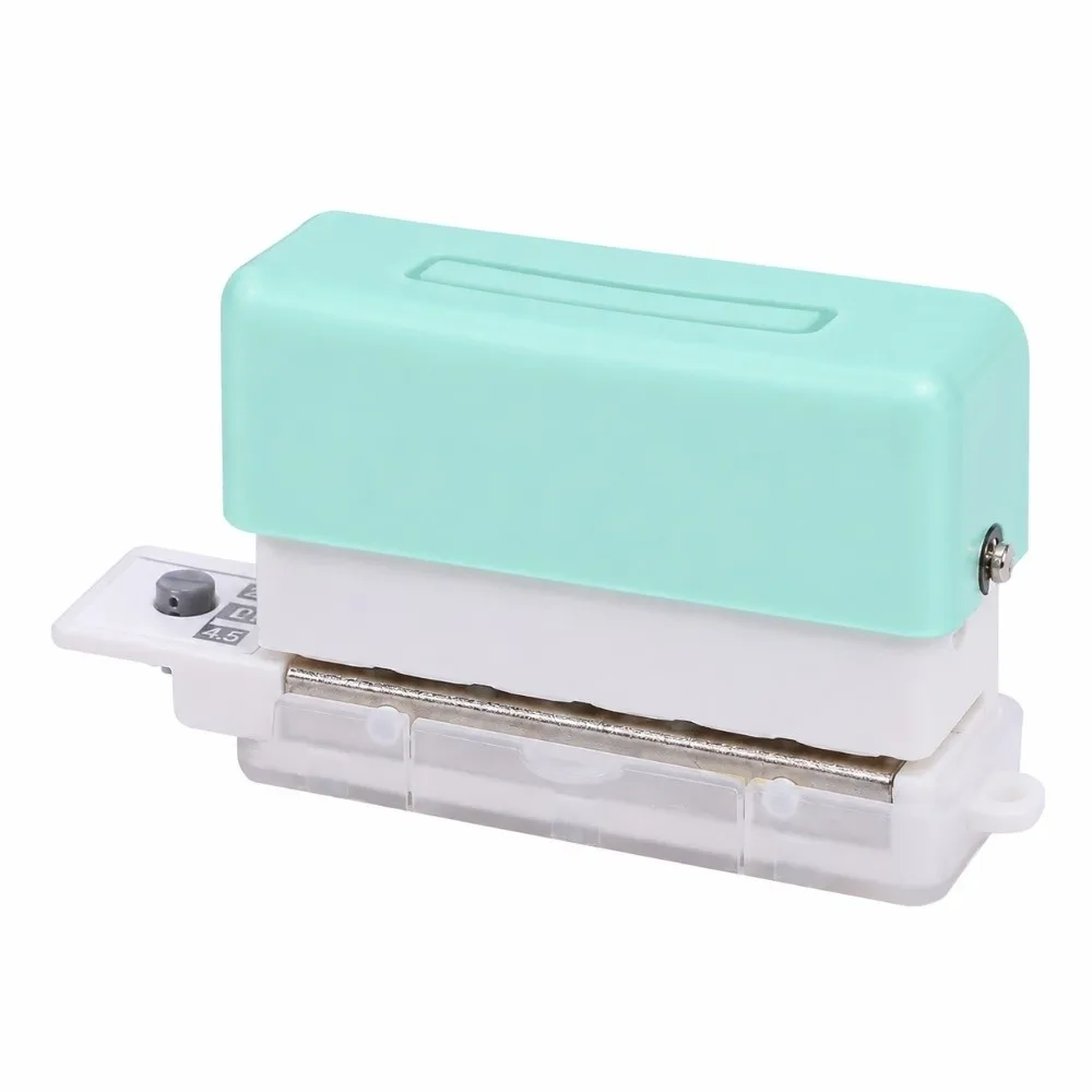 ABS 6 Hole Paper Punch Practical 5.5mm Hole Diameter Handheld Mini Puncher Translucent Design Mini Size Manual Puncher Notebook