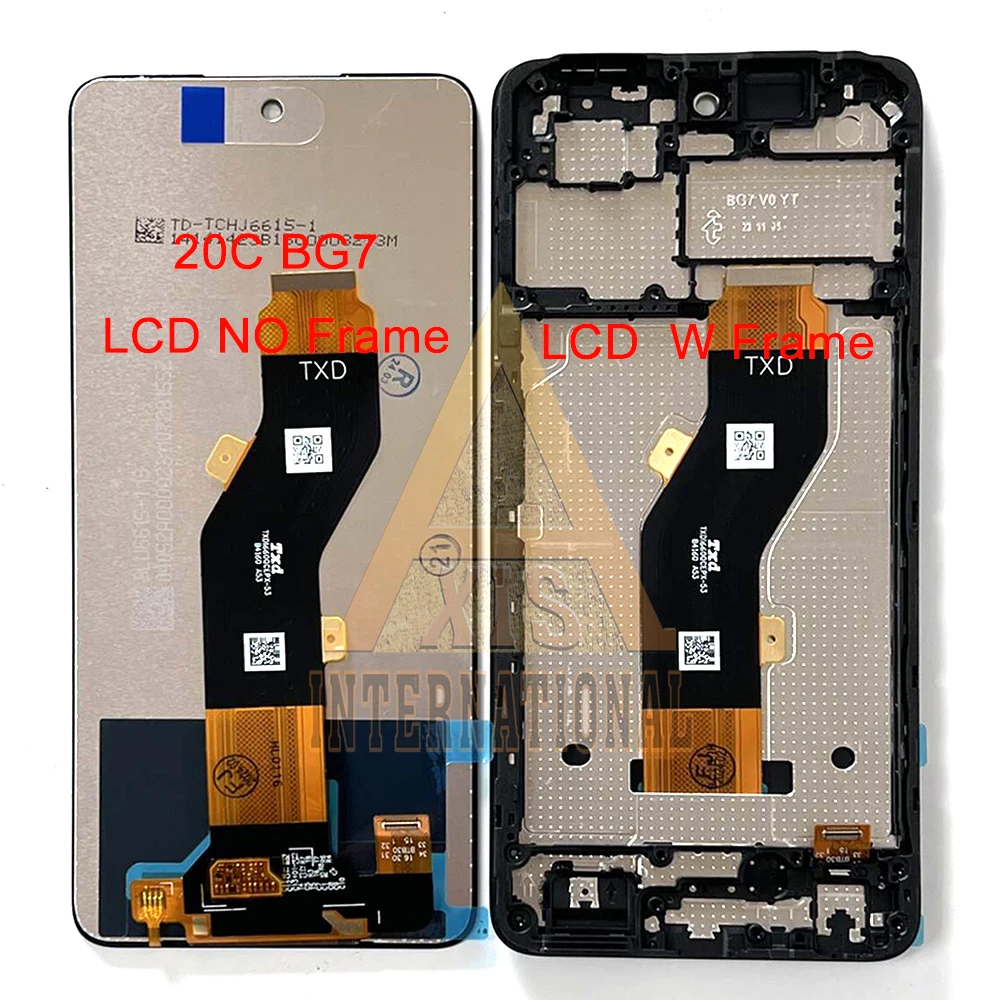 For Infinix Tecno Spark20 KJ5 LCD Spark 20 Pro KJ6 LCD Display LCD Frame Touch Panel Digitizer For Tecno Spark 20C BG7 Screen