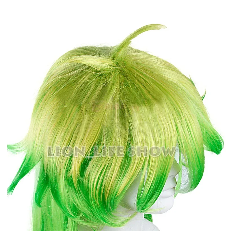 أنيمي الاحتفال البيت نانباكا شعر مستعار نيكو تأثيري الباروكات طويل الأخضر الاصطناعية الشعر بيروكا تأثيري الباروكات #4
