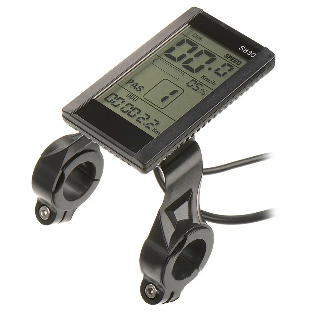 EBike Scooter S830 Display LCD Display impermeabile 24V 36V interfaccia SM facile da usare varietà di funzioni