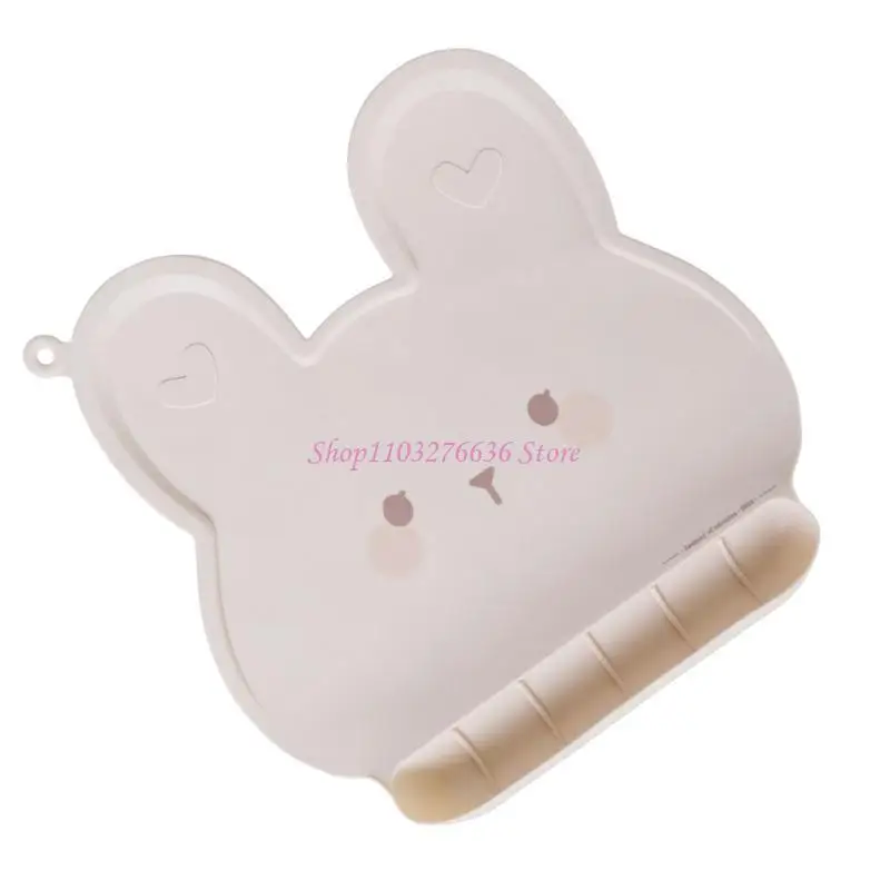 r6fd 실리콘 토끼 모양 테이블 매트 플레이스 캣 여행