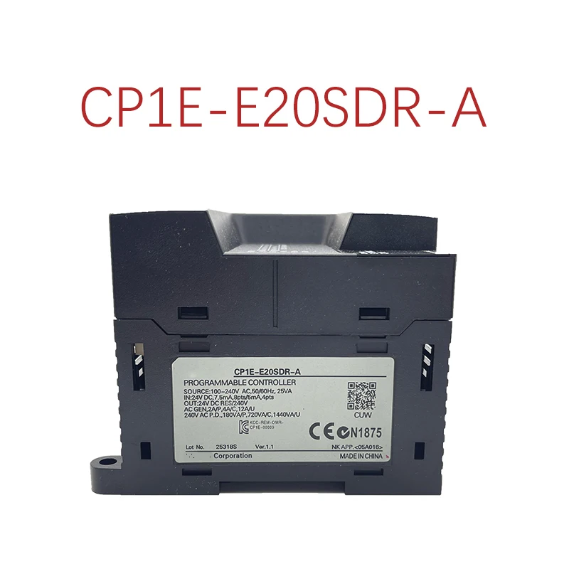 

CP1E-E20SDR-A New Original PLC CPU AC100-240V input 12 point relay output 8 point without rs232