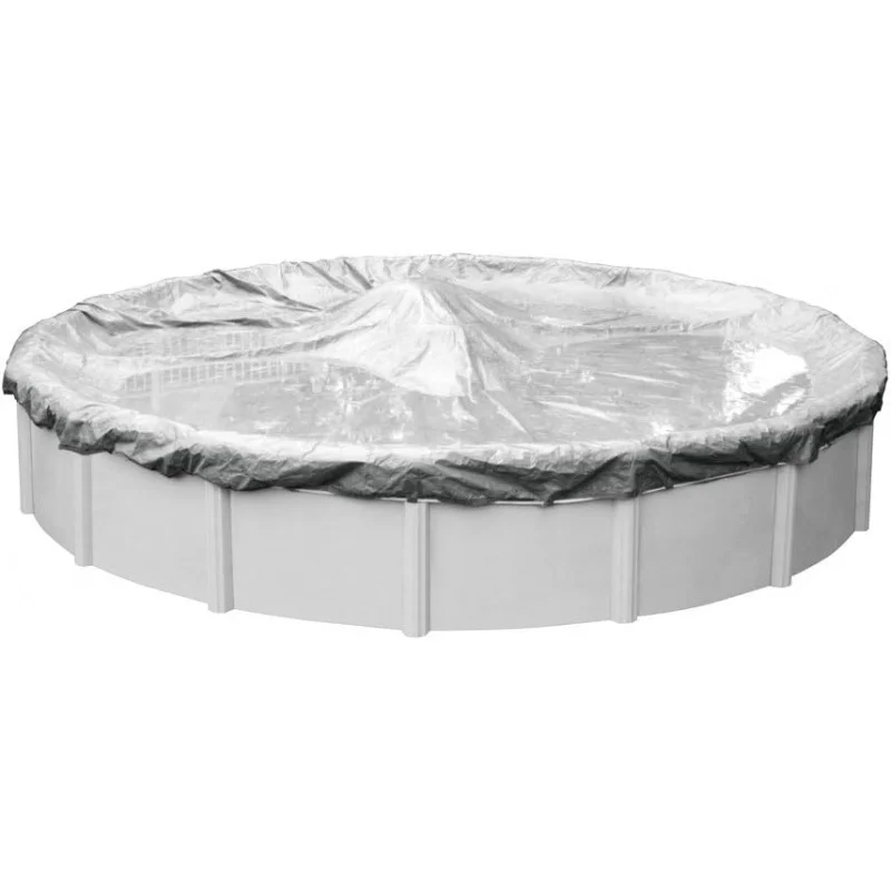 

5524-4ROB Pool Cover for Winter, Dura-Guard Silver, 24 ft Above Ground Pools