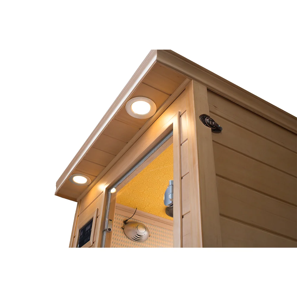 1-2 pessoas ao ar livre Cubo de cedro Sauna Room Square Spa Sauna Cabine do fabricante