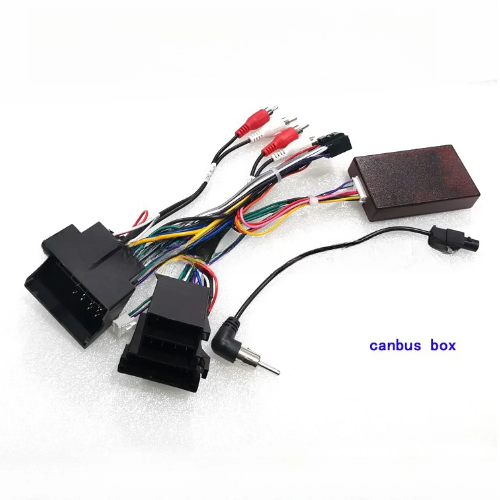 For AUDI A3 / A4 / TT 2002-2008 Android 2 Din GPS Car Radio Canbus Box Decoder Wiring Harness Adapter Power Cable