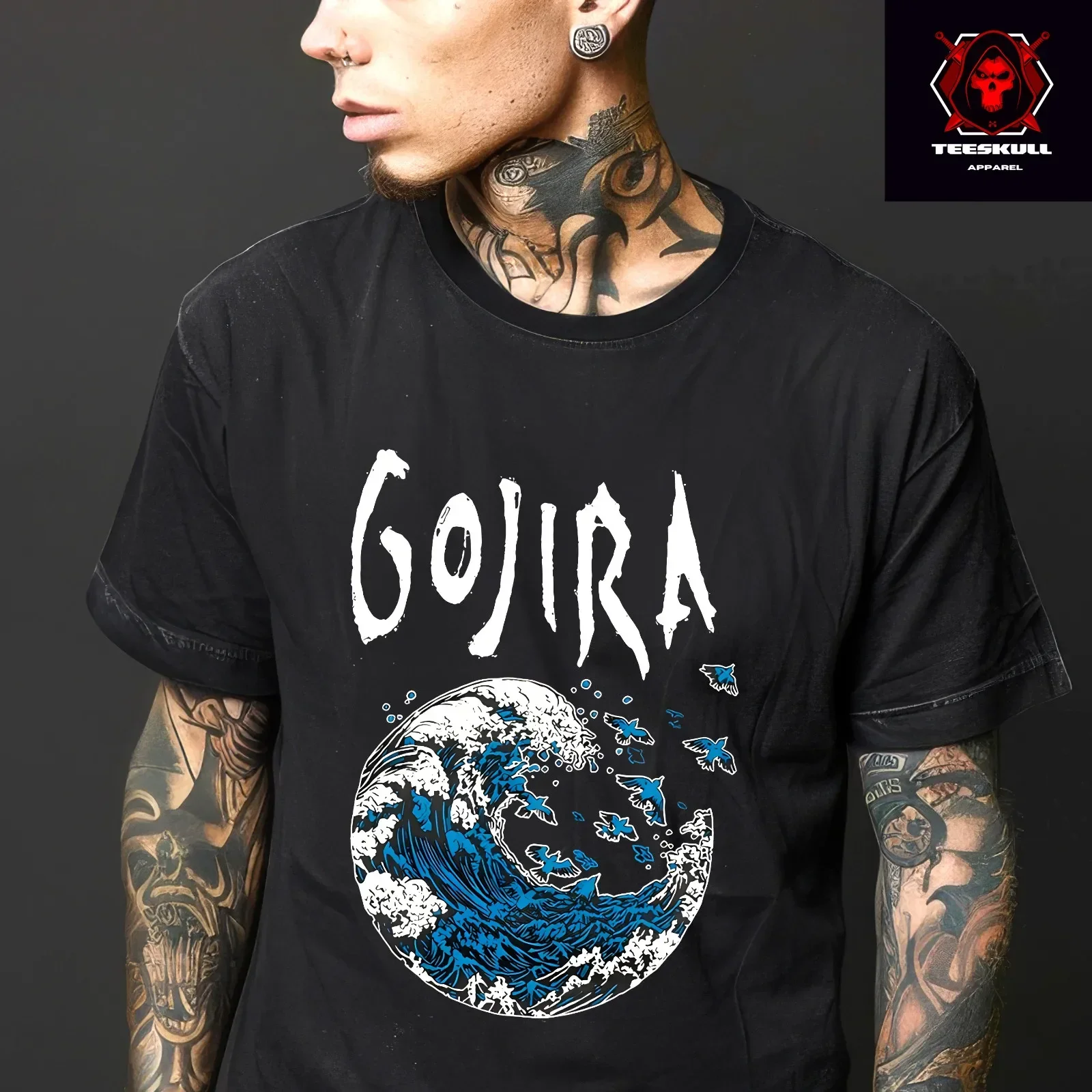 تي شيرت Gojira French Heavy Metal Rock Band للجنسين من القطن الثقيل S-3XL #2