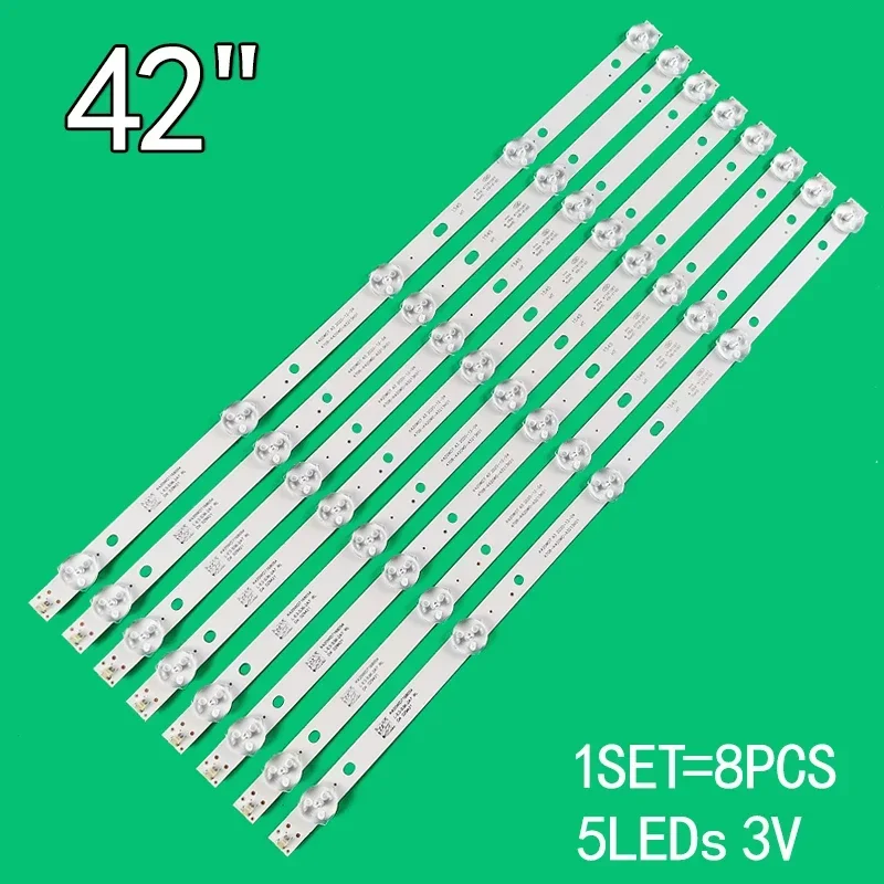 8pcs/Set for 42/43-inch LCD TV 4708-K420WD-A3213k01 K420WD7 K430WD9 K420WDB 43PUF6031/T 43PUF6056/T3 43PUF6058/T3 43PFF5455/T3