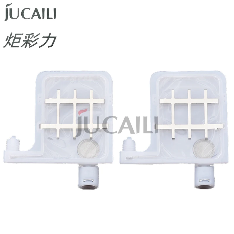 

JUCAILI 10 шт. белый двухрядный круглый рот с большим горлышком чернильный демпфер для Roland разъем 4X3 мм 3X2 мм фильтр для принтера