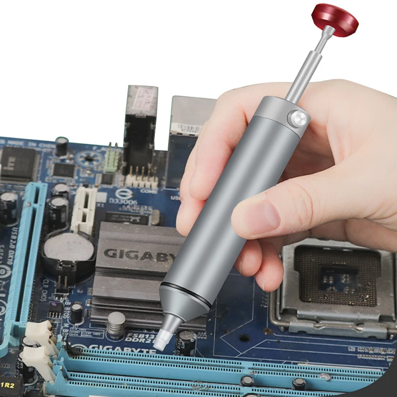 Aluminum Powerful Desoldering Pump Suction Tin Gun Soldering Sucker Pen Manual Vacuum Removal Solder Iron Welding Repair Tool