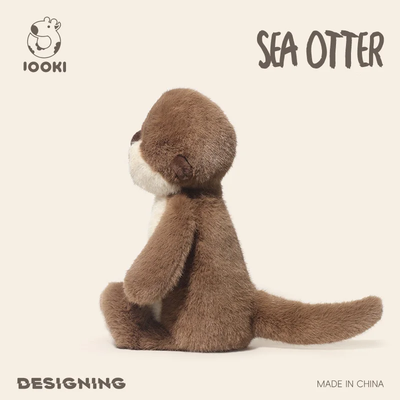 Wholesale 36cm Kawaii Cartoon Sea Otter Plush High Quality Brown Plush Toy Super Soft Home Decor For Boys Girls Christmas Gifts