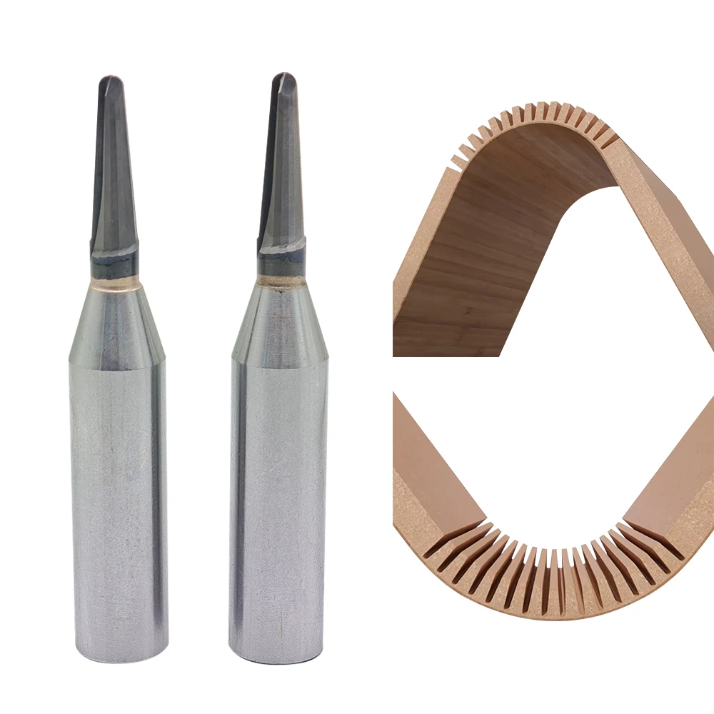 NEW Industrial Grade V-Shaped Round Bottom Cutter Bend Woodworking Arc Bend Groove Cutter Arc Groove Milling Tool