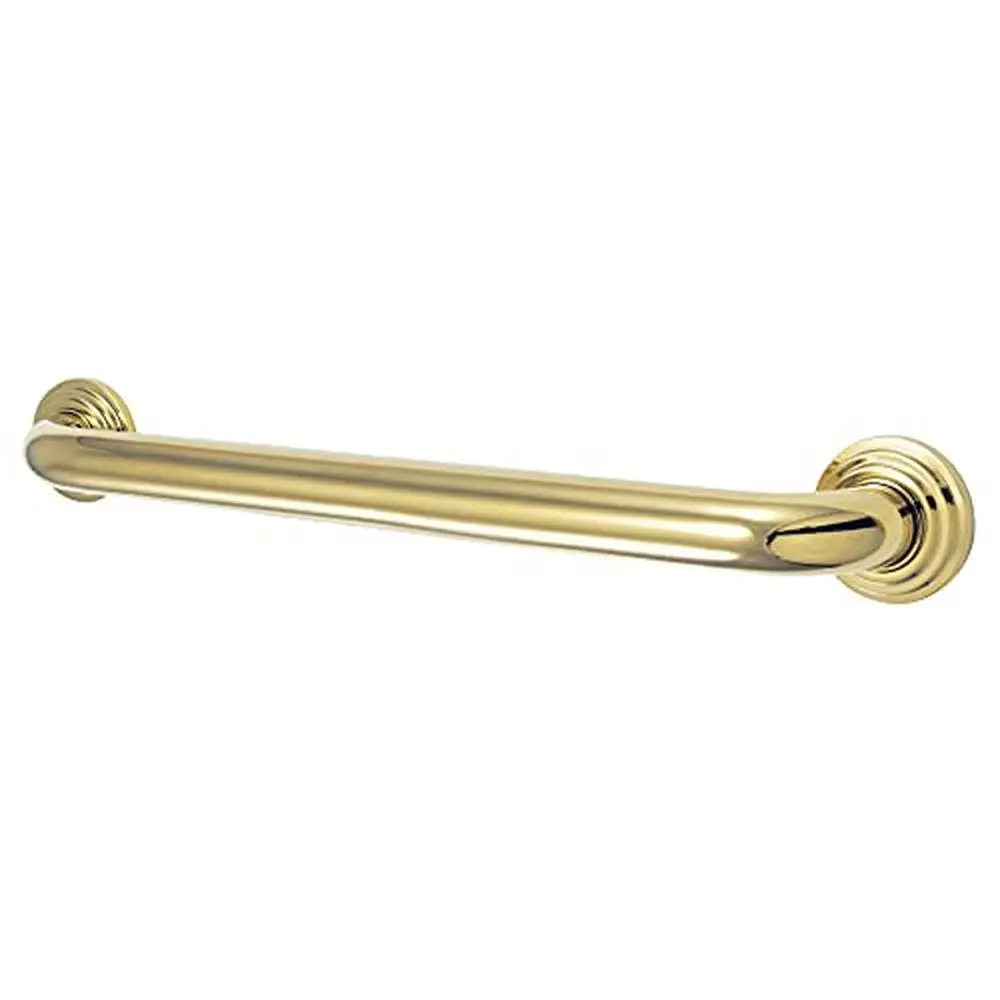 3-Layer Flange 16-Inch Grab Bar Corrosion-Resistant Brass ADA Compliant