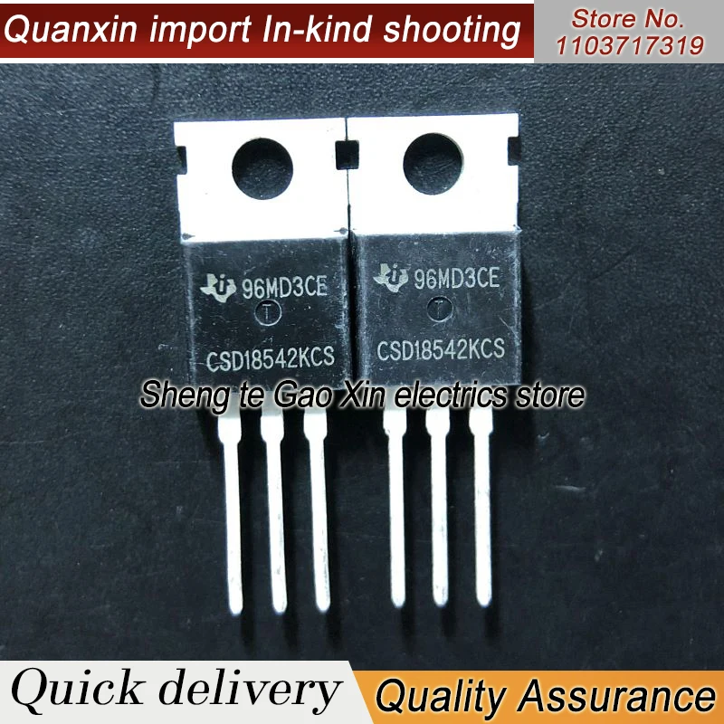 5PCS-10PCS  CSD18542KCS  TO-220 60V 200A MOS  Imported NEW Original  Best Quality