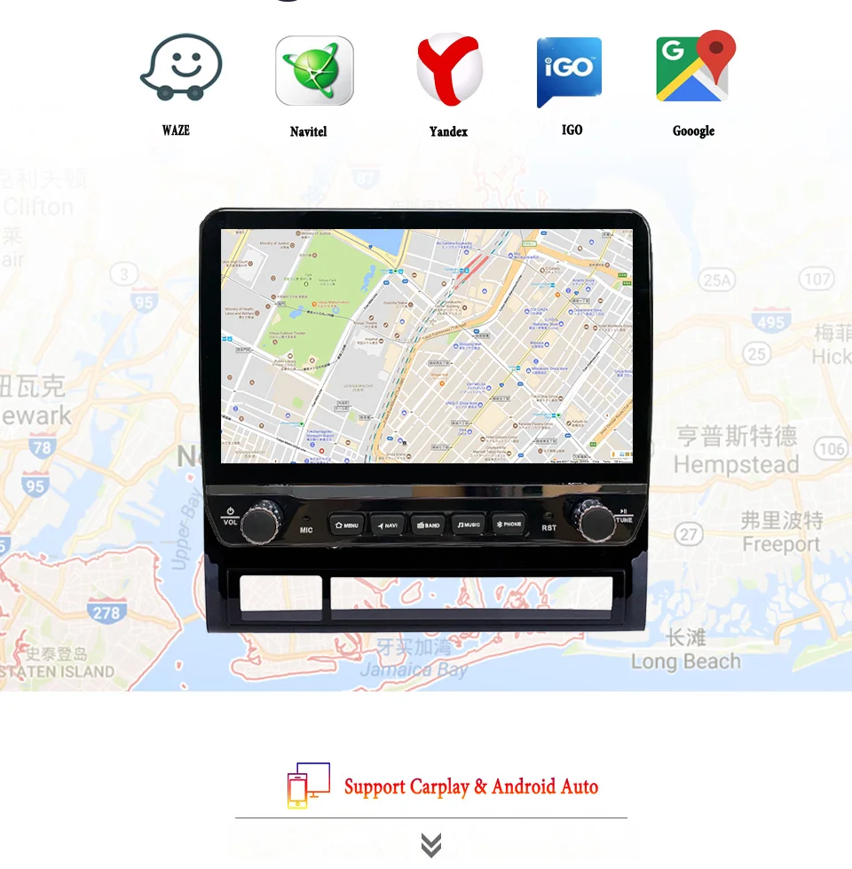 10’ Car Autoradio AM FM Video Stereo Tape DVD Cassette For Toyota Tacoma Hilux 2005-2015 GPS Navigation Car intelligent systems