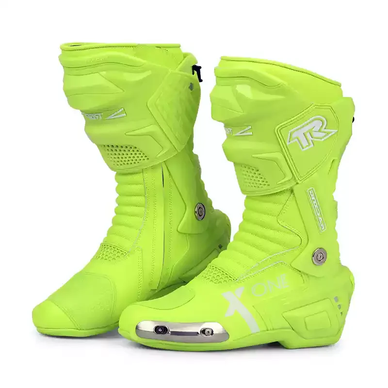 Nieuwe Motorcross Laarzen Professionele Motorlaarzen Waterdichte Antislip Motorfiets Off-Road Schoenen Motorfiets Bescherming