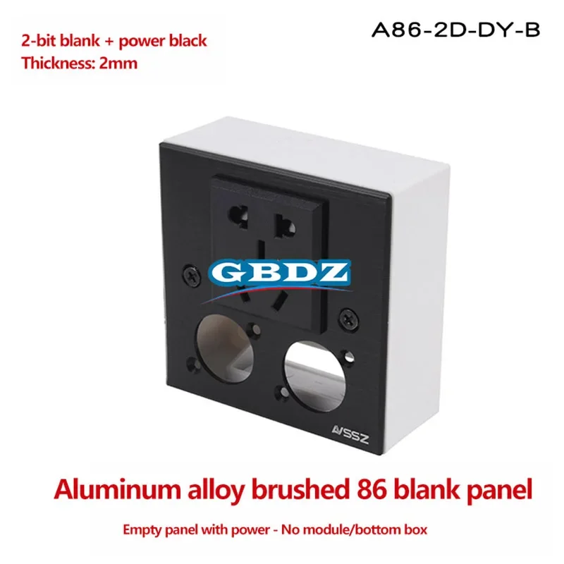 86 Type Panel Power Socket National Standard 1-Bit 2/3 Hole10A 220V TV Wall Ground Plug /USB Module Engineering Installation