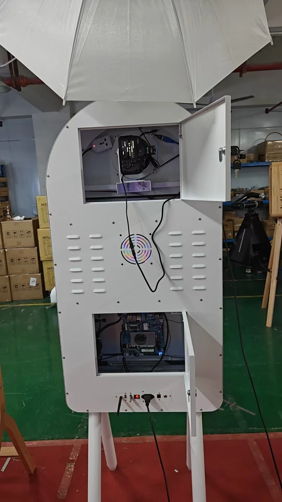 PhotoboothPhoto Booth Machine Flash Big Screen Dslr For Parties And Wedding Customized 45 Inch Mirror Photo Booth With Printer A