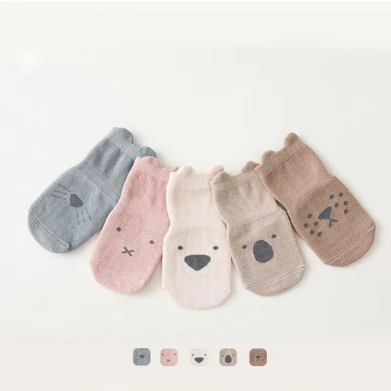 1 Pair Soft Breathable Anti-Slip Socks All Season Boys and Girls Infant Socks Indoor Use Toddler Socks Indoor Activities C71