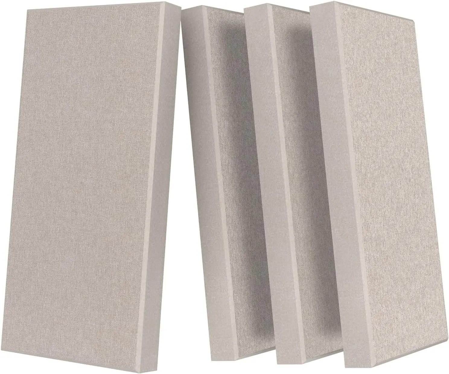 

4-Pack Acoustic Panels with Brackets, 2" Thick Fiberglass Soundproofing for Studio, Office, Home Theater Wall
