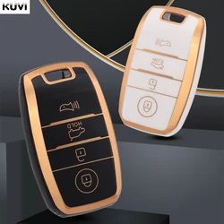TPU Car Remote Key Case Cover Shell Fob For KIA Sportage Cerato Optima K2 K3 K4 K5 RIO Picanto Soul Sorento Sedona 3 4 Buttons