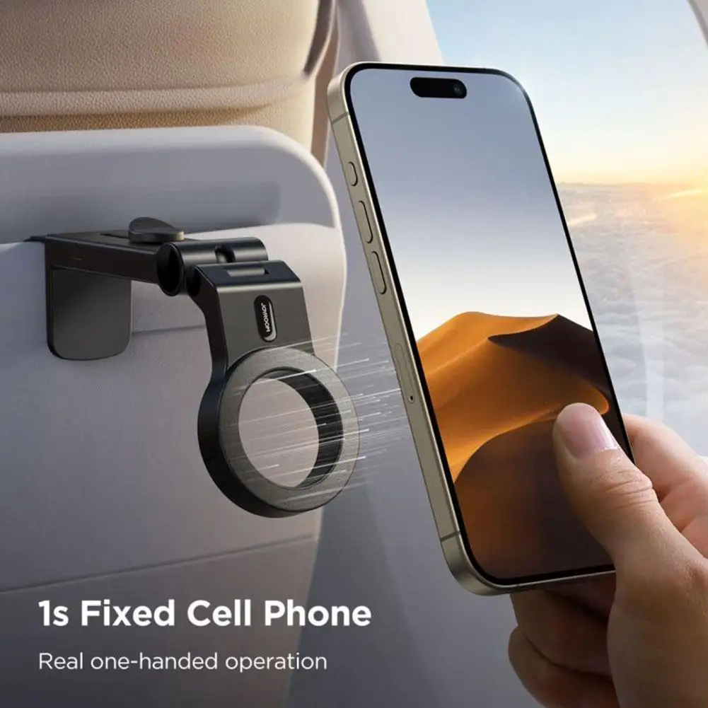 2 In 1Magnetic Airplane Phone Holder Travel Essentials Flexible Rotation Hands-Free Airplane Phone Mount For IPhone 15 Pro Max