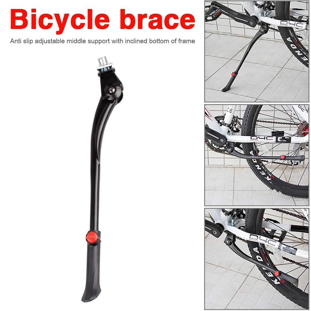 Cycling Foot Support Parking Rack Bike Kickstand Aluminum Alloy Brace Portable Adjustable  Foot Support Cycling Parking Brace