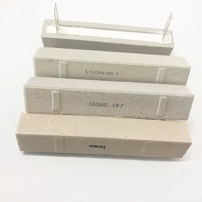 5pcs 100W High power cement resistance 0.1R/0.5R/1R/2R/3/4R/5/6/8R/10R/12/20/25/500R