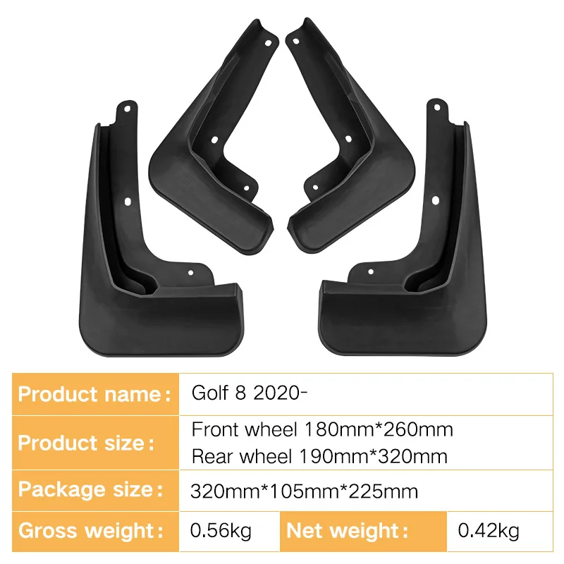 Suitable for Volkswagen Golf 8 2020-2023 car tire fender skin foreign trade cross-border modification