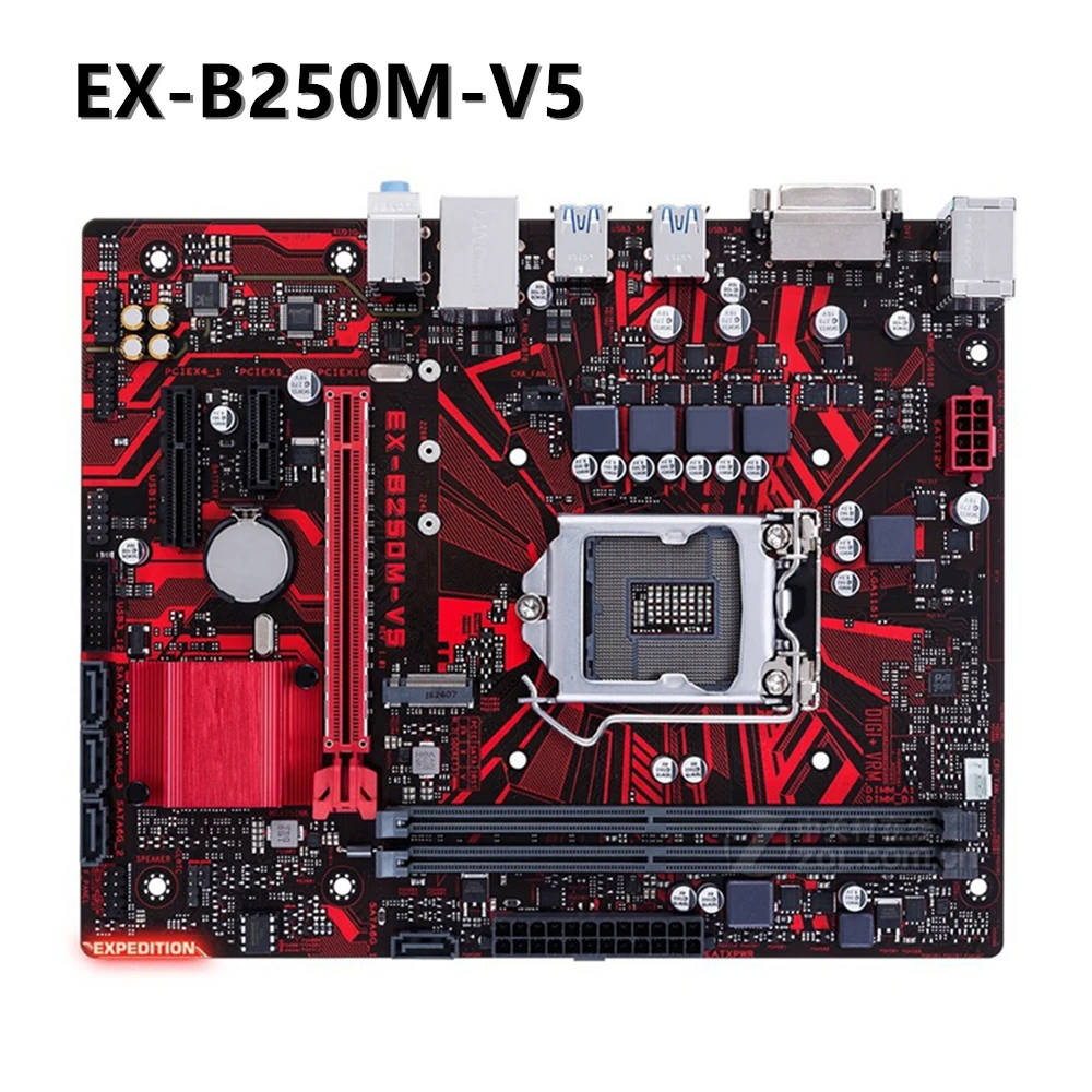 

Used LGA 1151 EX-B250M-V5 Motherboard i7/i5/i3 M.2 DVI DDR2 Dual-channel DDR4 2400MHz Desktop B250 Placa-Mãe 1151 Micro ATX