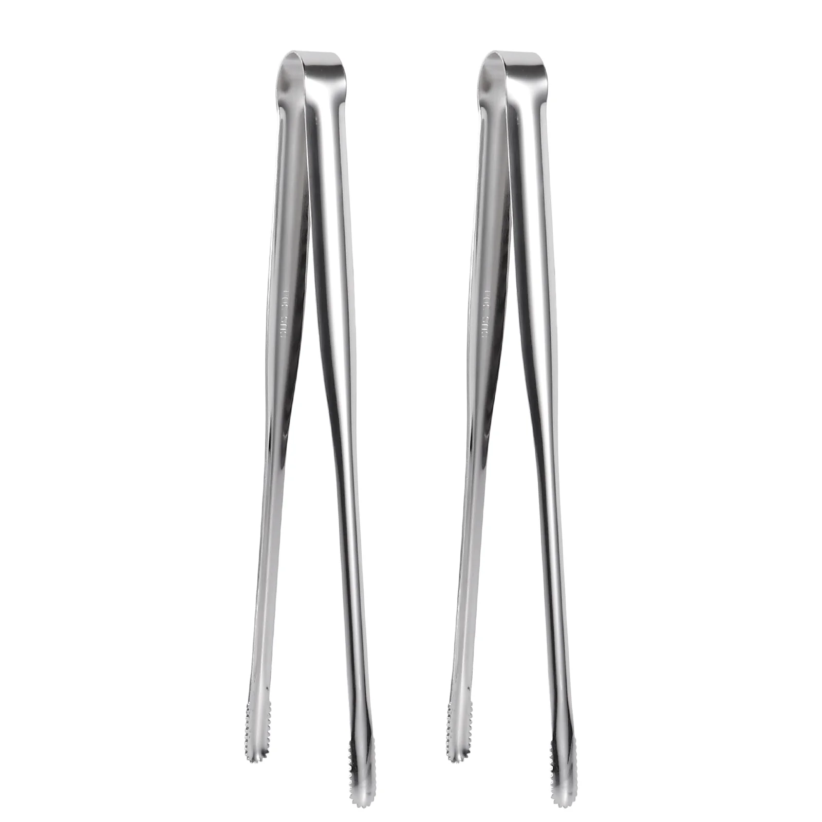 

2 Pcs Barbecue Tongs Stainless Steel Clip Steak Clamp Grill Tools Tweezers Kitchen Food