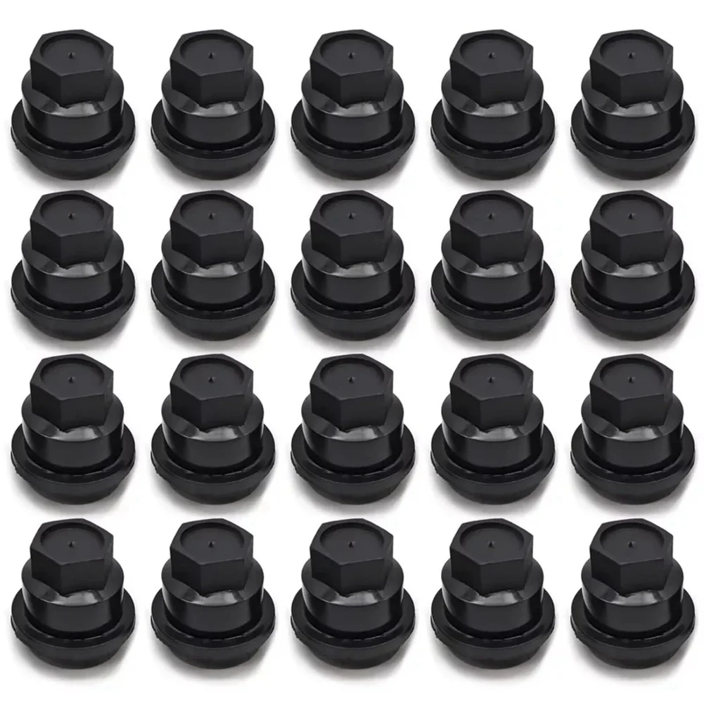 20Pcs Black Lug Nut Covers Cap for Chevrolet S10 Blazer & for GMC Jimmy Sonoma 15661036_X01A