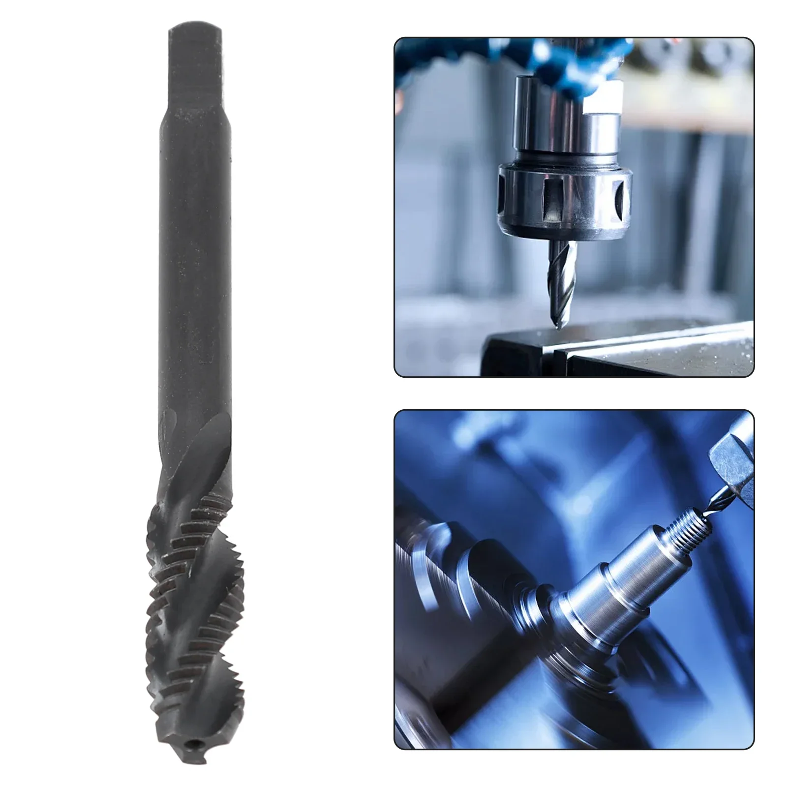 7 Models 1pc HSS Machine Thread Tap Drill Bits M3-12 Metric Thread Plug Nitriding Spiral Metric Plug Tap Thread Tap Hand Tools