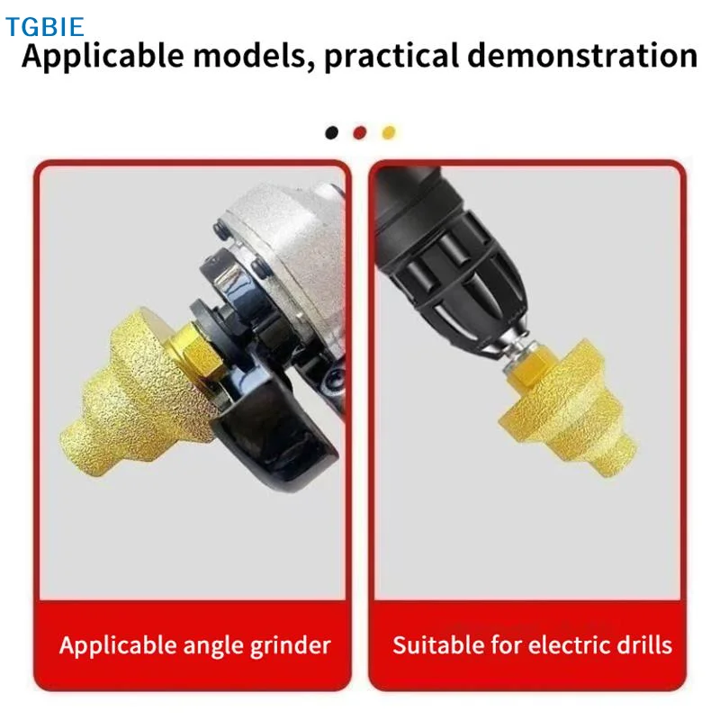 [TL]Diamond Brazed Step Hole Reamer Sharp Hard Edge Multifunctional Hole Opener For Angle Grinder Tile Marble Granite Drill