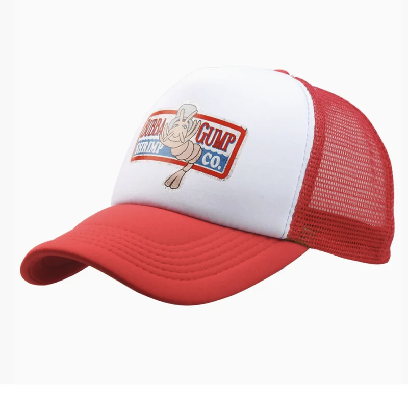 Outdoor Forrest Bubba Gump Red Cap Shrimp CO. Baseball Hat Forrest Gump Costume Cosplay Printed Embroidery Sport Hats - view 6