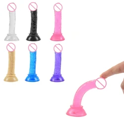 Realistic Dildo Masturbator Anal Toys For Women Crystal Dildo Suction Cup Penis Female Sex Toys G-Spot Erotic Toy for Adults 18