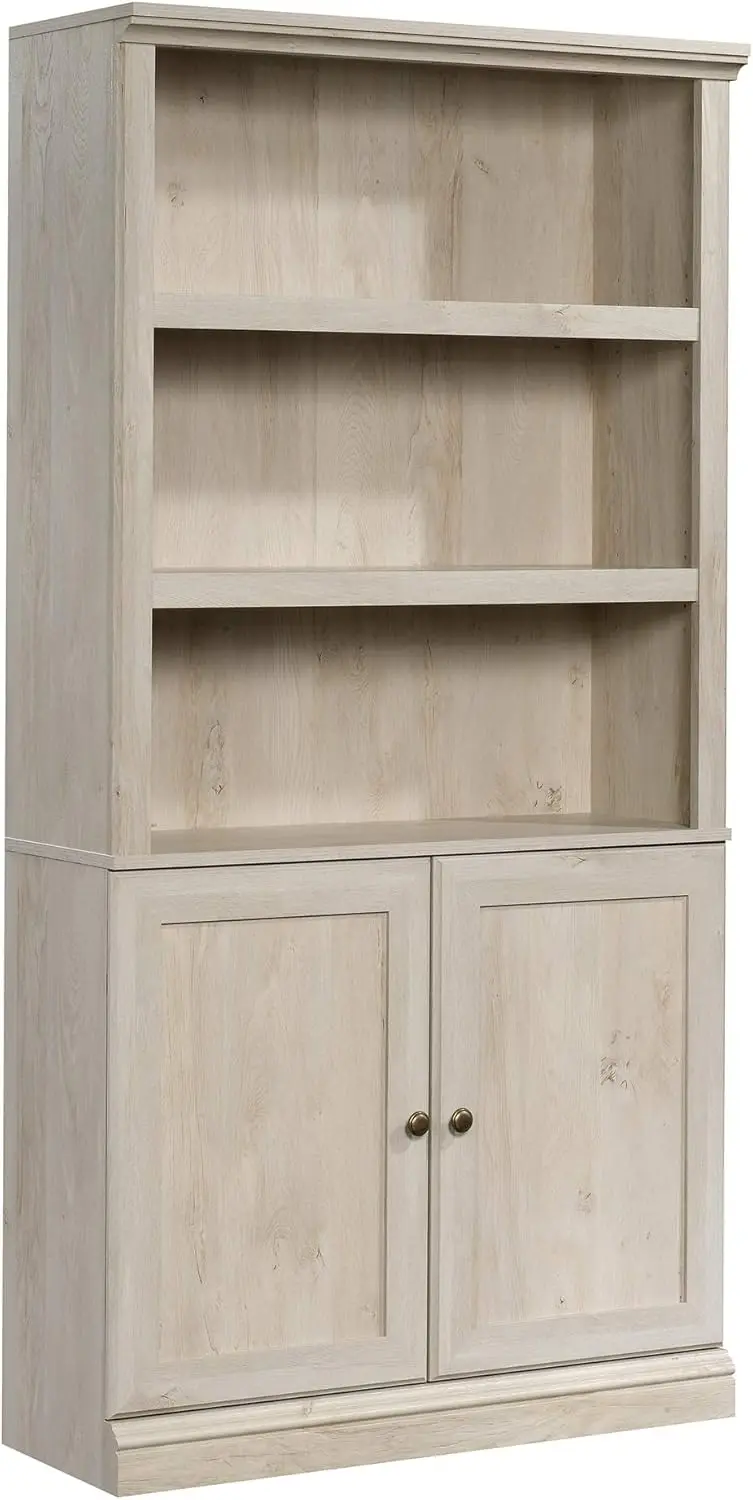 

Miscellaneous Storage Bookcase/ Book Shelf With Doors, Chalked Chestnut finish