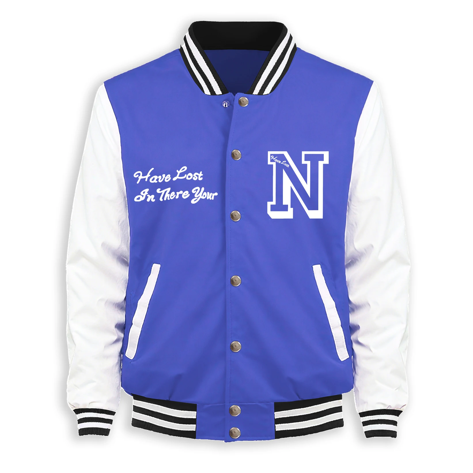 

What Did You Lose In New York Print Men Jackets Harajuku Baseball Jersey Fleece Loose Fashion Clothing Autumn Warm Retro Top