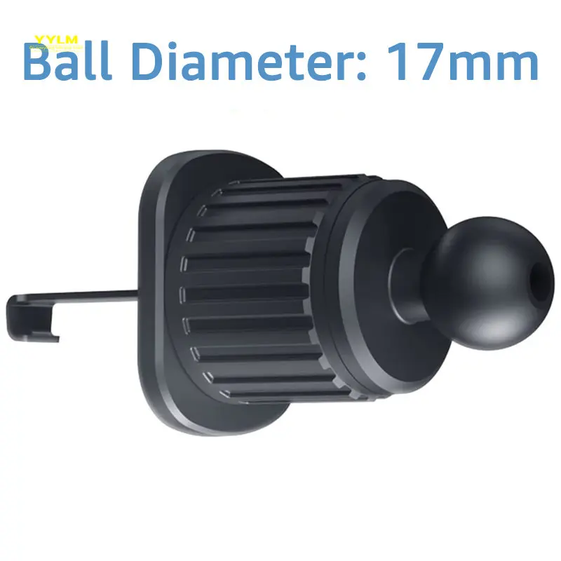 Universal Car Air Vent คลิป Mount 17 มม.ฐานสําหรับผู้ถือโทรศัพท์มือถือ Car Air Outlet Hook สําหรับโทรศัพท์มือถือ GPS Bracket