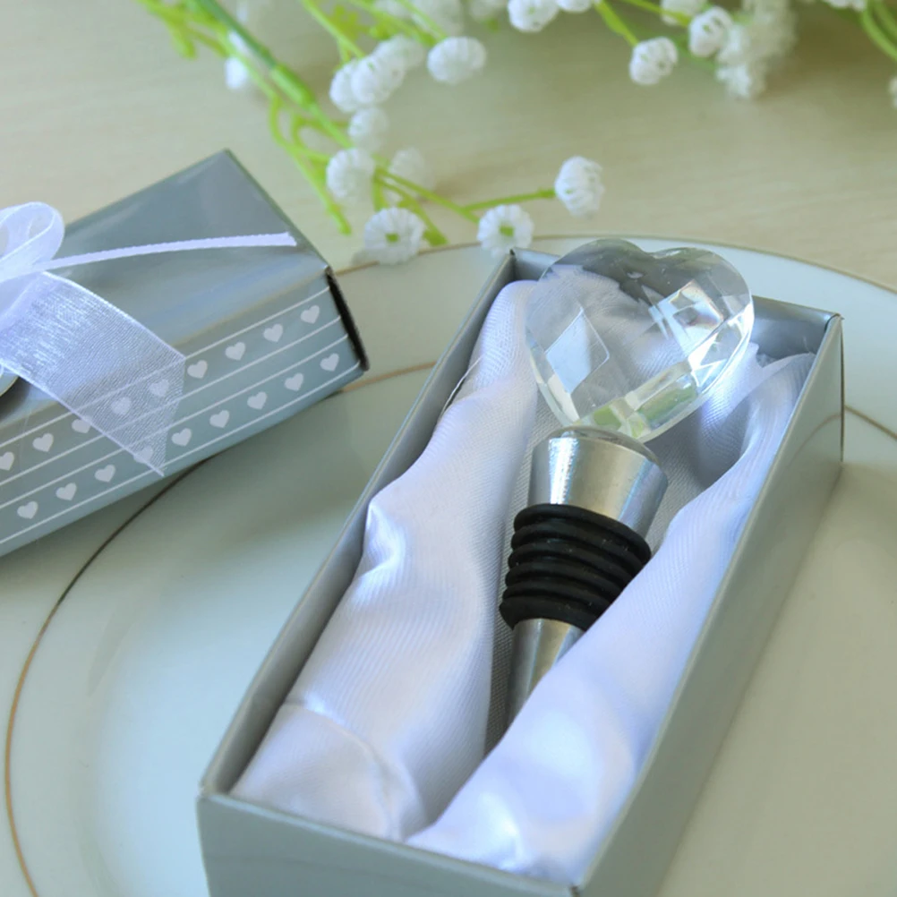 

2PCS Heart Shaped Crystal Bottle Stopper Zinc Alloy Food Grade Silicone Air Tight Seal Freshener Decorative Home