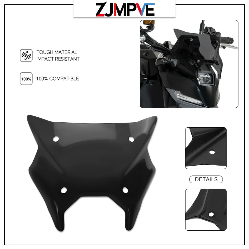 

MT09 2025 High Quality Motorcycle Accessories For MT-09 MT 09 24-25 Sport Front Windshield WindScreen Wind Visor Deflector mt09