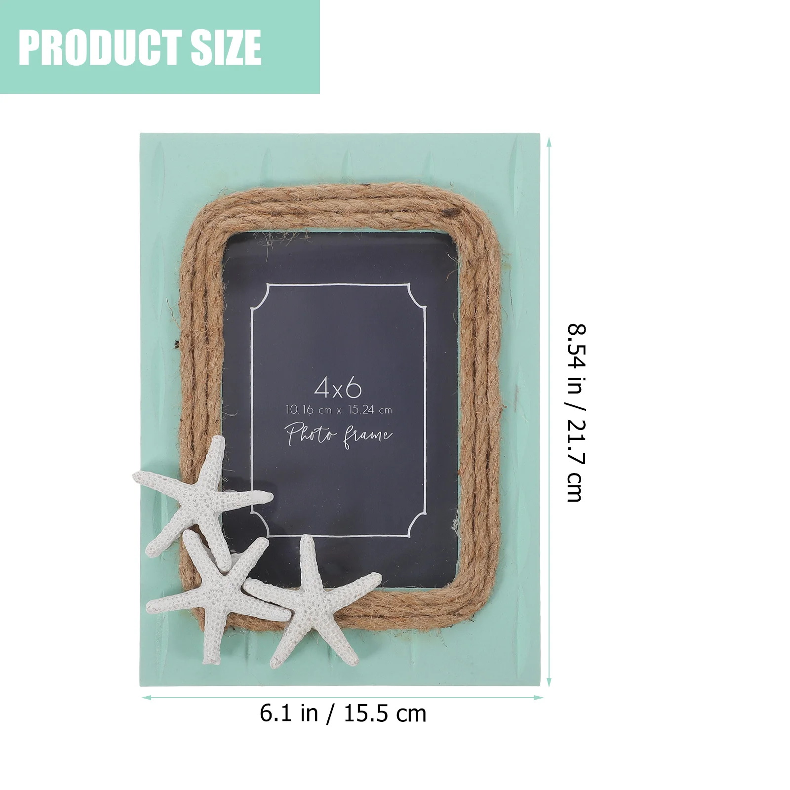 

Coastal Frames Desktop Photo Decor Tabletop Picture Mediterranean Family Holder Elegant