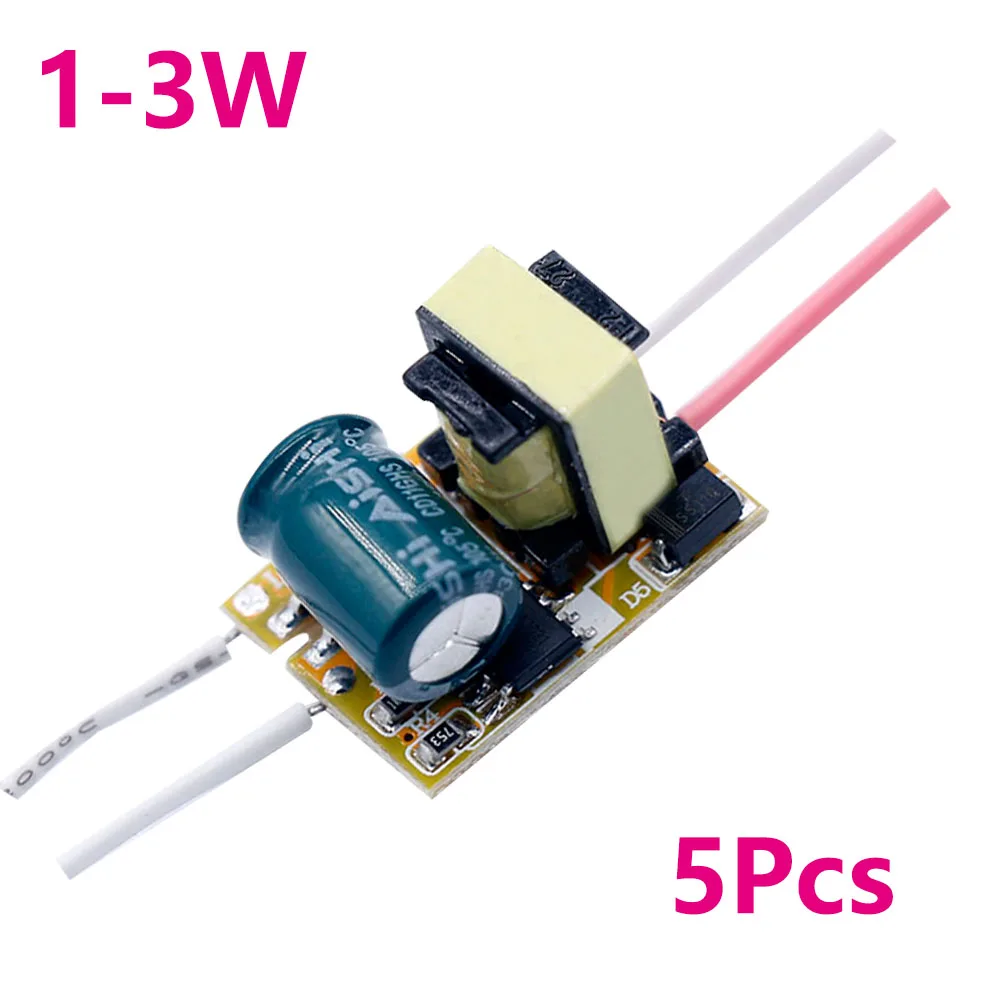 5PCS LED Driver 300mA 1W 2W 4W 6W 8W 9W 10W 15W 18W 25W 35W 40W For LEDs Power Supply Lighting Transformers For LED Repair DIY