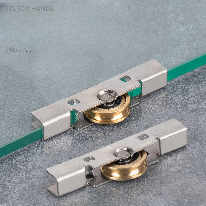 4PCS stainless steel copper roller 8mm sliding glass door and window pulley window decoration hardware accessories