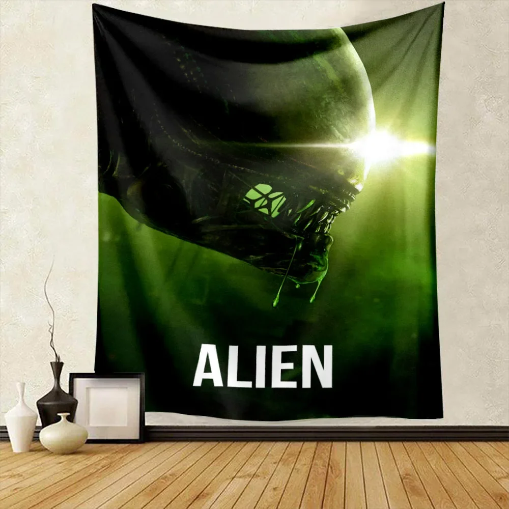 Alien Predator Halloween Tapestry Wall Hanging Witchcraft Supplies Halloween Christmas Gift Witchcraft Supplies Home Room Decor