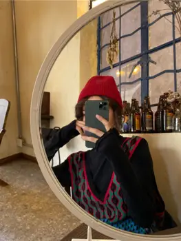 Lösstickad V-Ne Damtröja Chic College Harajuku Blommig Broderi Streetwear Vår Höst Moderiktig 10 best sales Floral vest - №2