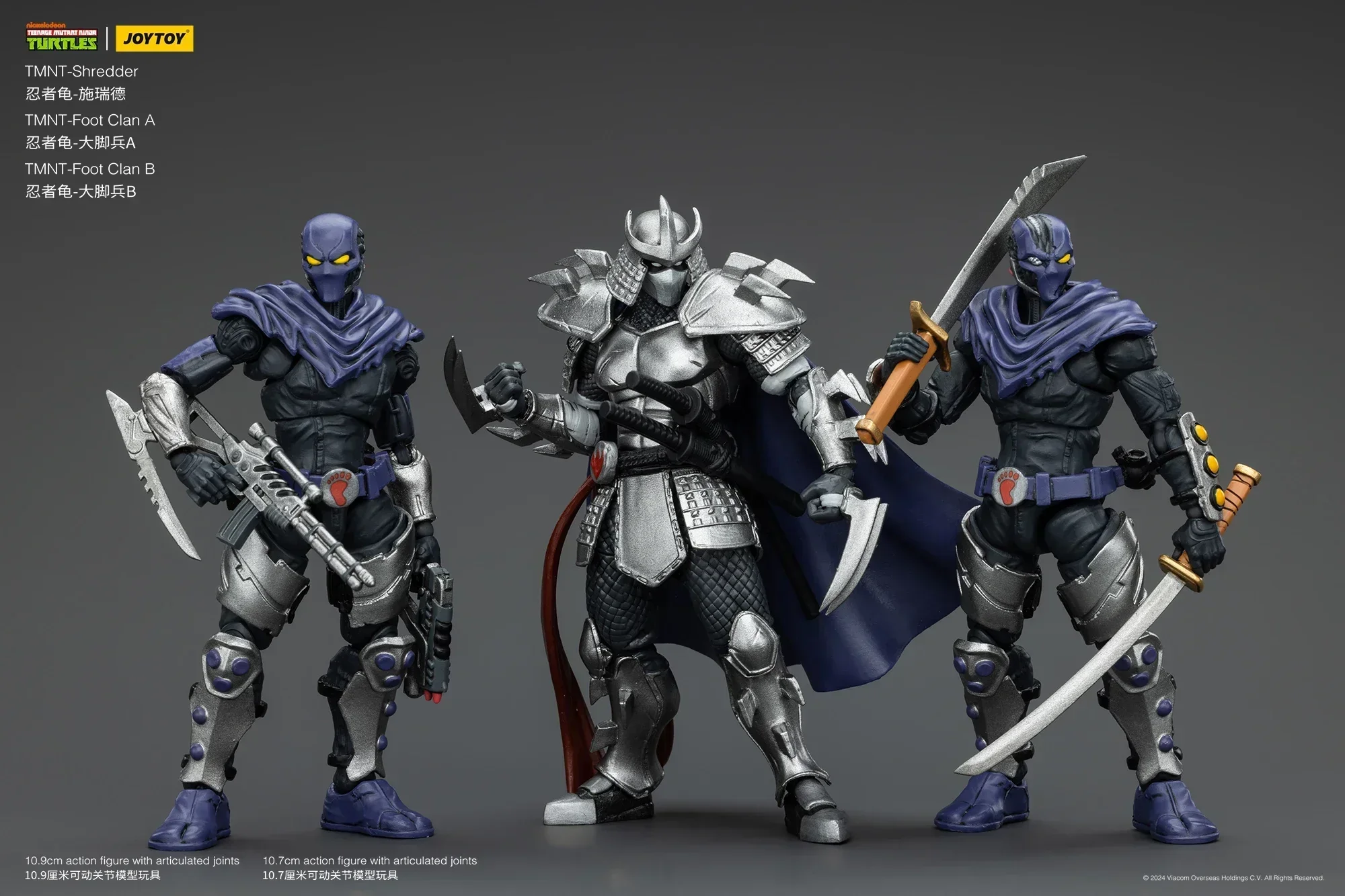 [In Stock] JOYTOY 1/18 Teenage Mutant Ninja Turtles Shredder Foot Tribe A Foot Tribe B Anime Character Model Toy