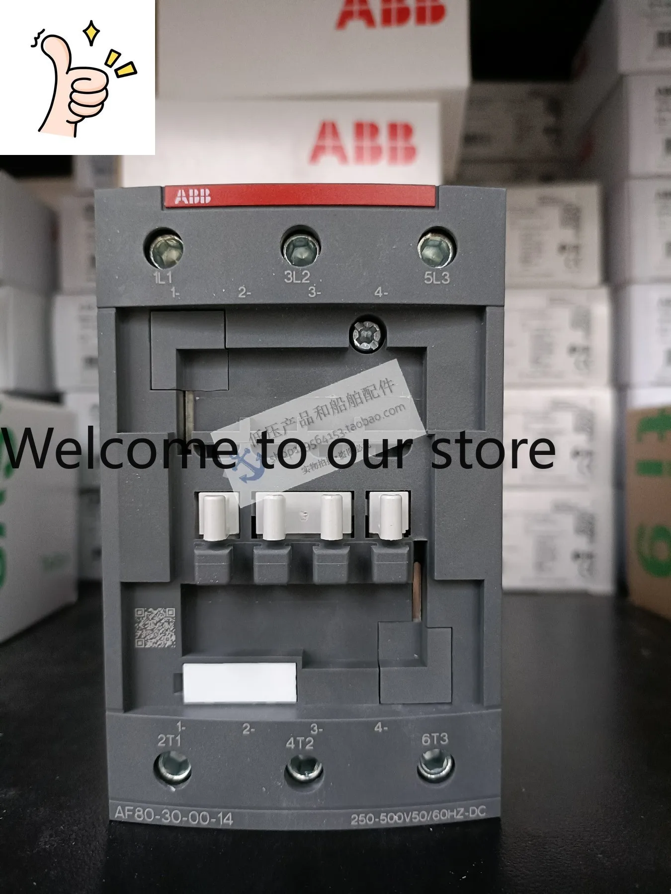 Nuevo Contactor Original ABB AF80-30-00-14 * 250-500VAC/DC, Compartido entre CC y CA