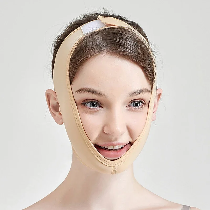 Women Slimming Chin Cheek Slim Lift Up Mask V Face Line Belt Anti Wrinkle Strap Band Facial Beauty Tool Face Slimming Bandage