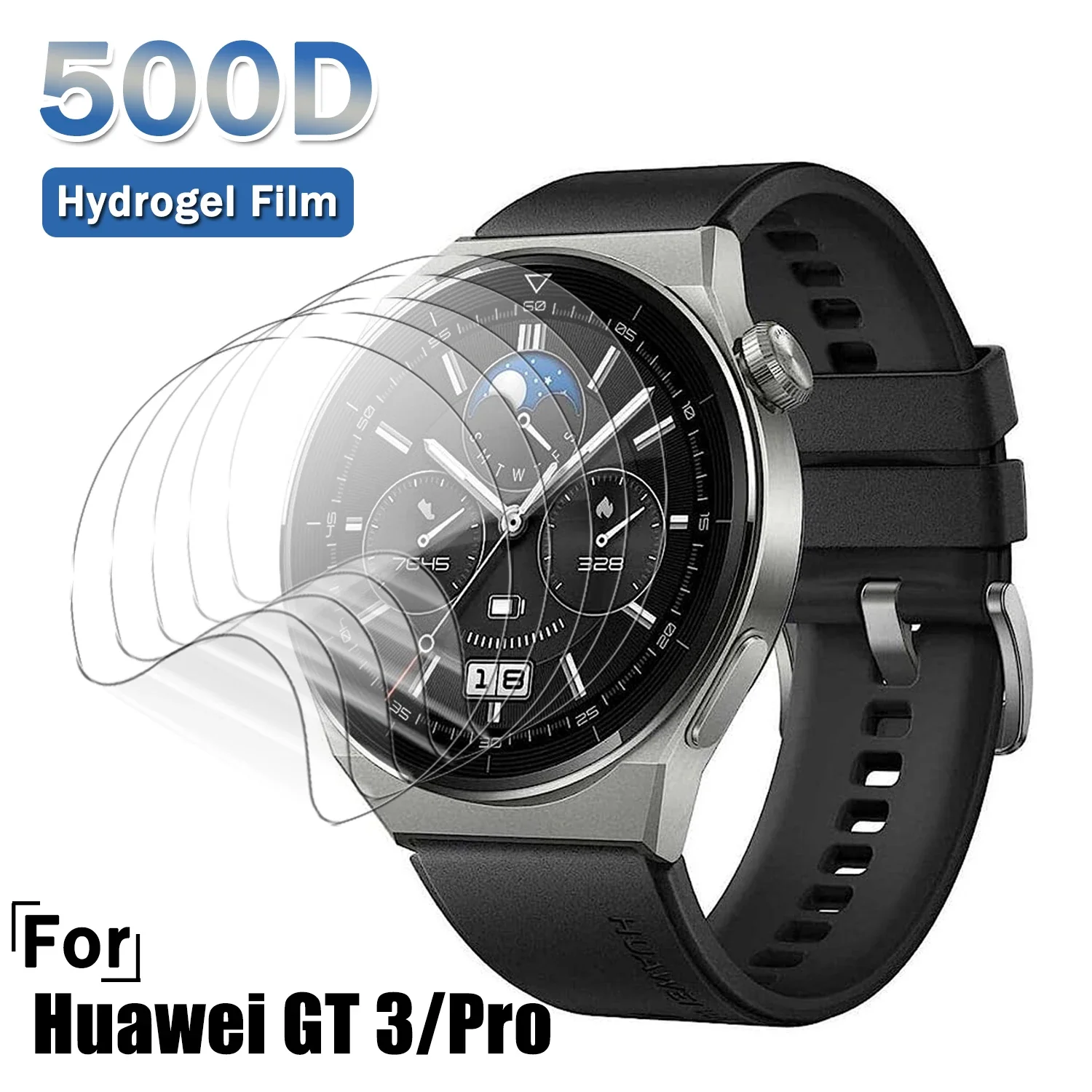 1-5pcs Hydrogel Film for Huawei Watch GT3 Pro Screen Protectors Anti-scratch Protective Film Soft Clear Film for Huawei GT 3/Pro